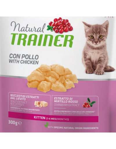 Croquetes para Cat Puppy Natural Trainer Frango 300 g