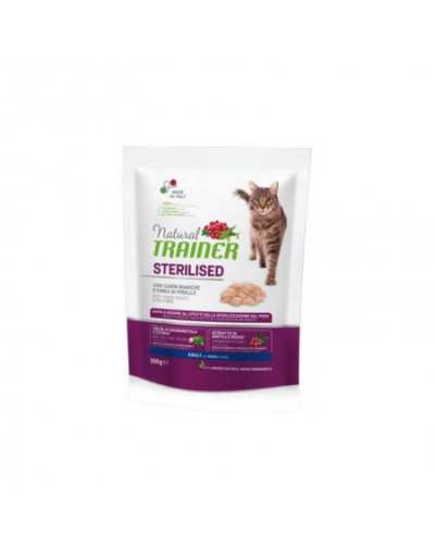 GATO NATURAL ADULTO ESTERILIZADO COM CARNE 300GR