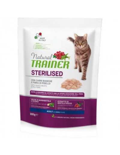 NATURAL CAT ADULT STERILIZED WITH MEAT 300GR