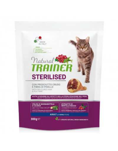 GATO NATURAL ESTERILIZADO CON JAMÓN 300GR