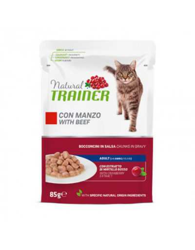 NATURAL CAT VOLWASSEN MET RUNDVLEES 85GR