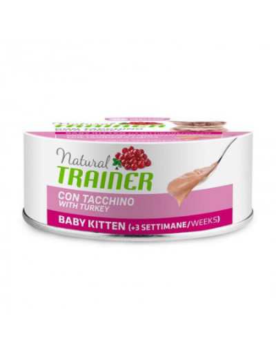 NATURAL CAT KITTEN CON TACCHINO 80GR