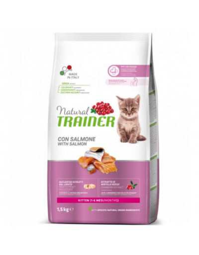 NATURAL CAT KITTEN CON SALMONE KG1