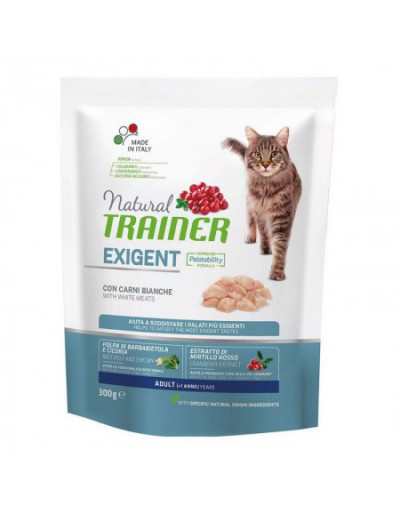 NATURAL CAT EXIGENT WITH WHITE MEAT 300GR