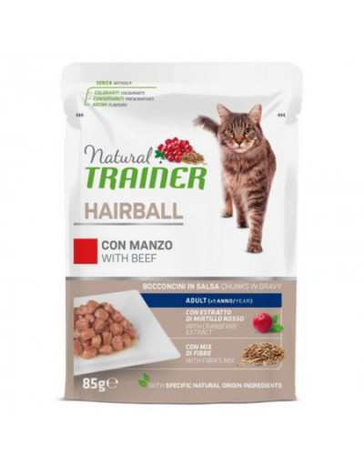 NT CAT SP. HAIRBALL BEEF BAG 85GR