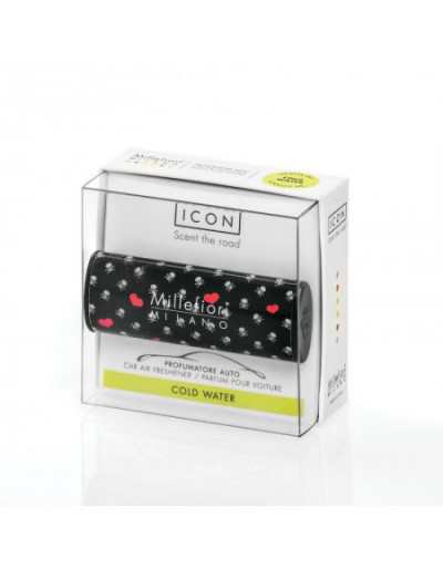 CAR AIR FRESHENER ICON 'CUORI E FIORI' 03 - COLD WATER