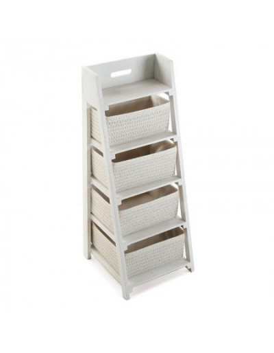 Cassettiere 4 Cassetti Bianco