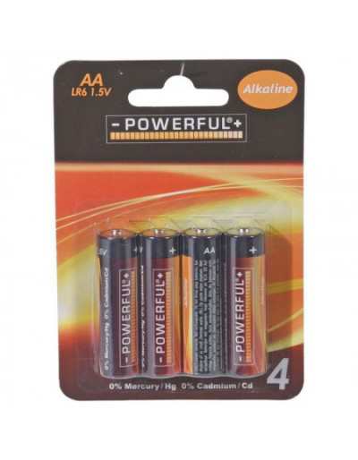 4 pilhas alcalinas AA