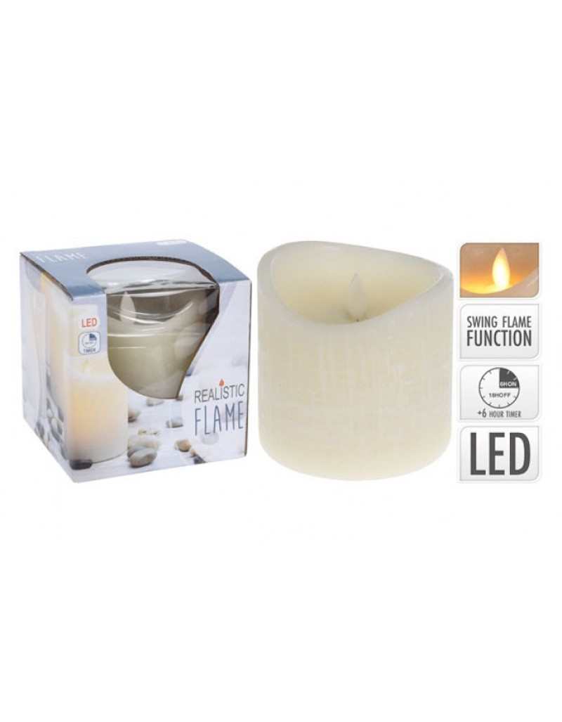 Ivory LED Candle H10 Realistic Flame