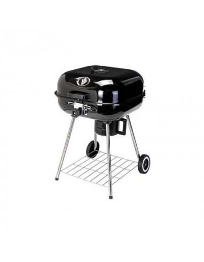 Square Barbecue 2 Levels with Lid and Wheels.