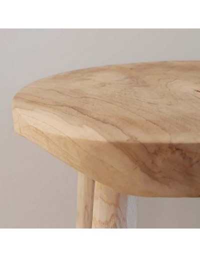 Bar Stool Natural Teak H42cm