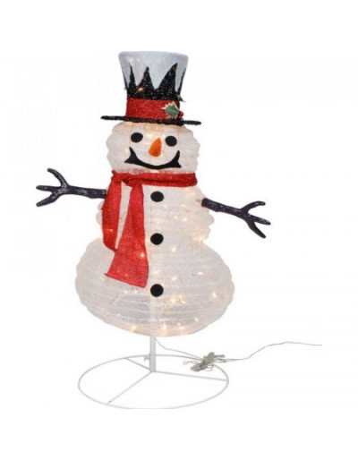 Boneco de neve em pé com LED