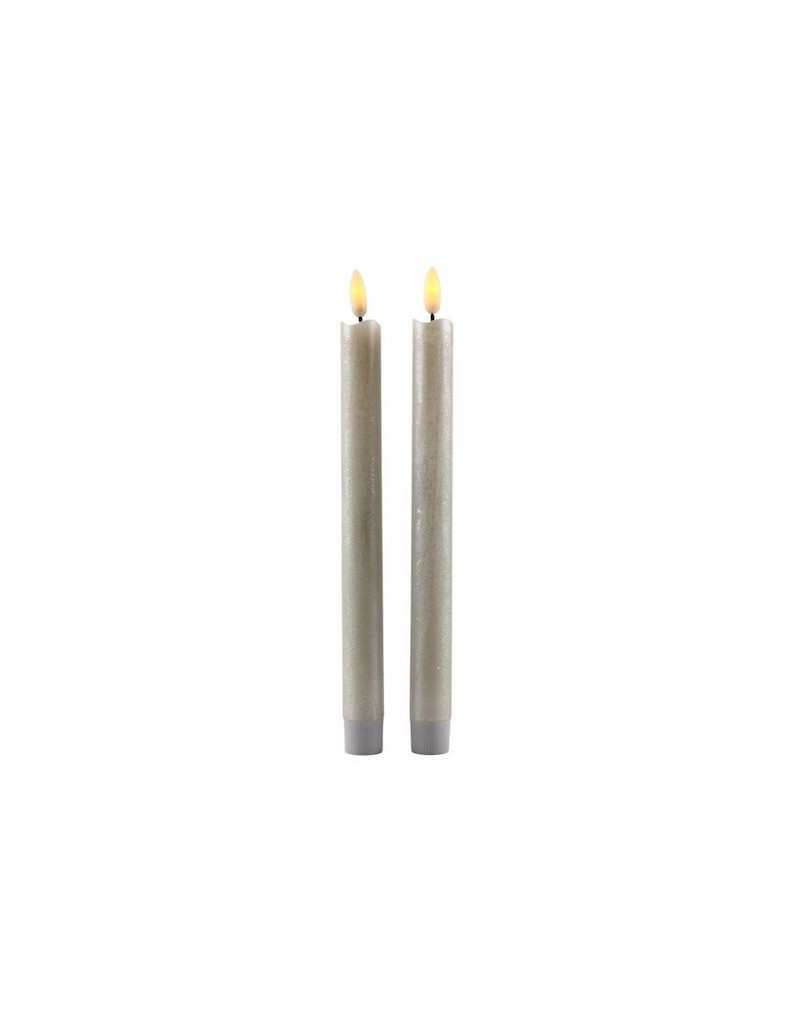 Velas Cena Magic Flame LED H25.5 Crema