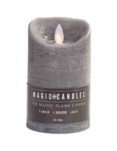 Bougie Flamme Magique H15 Gris