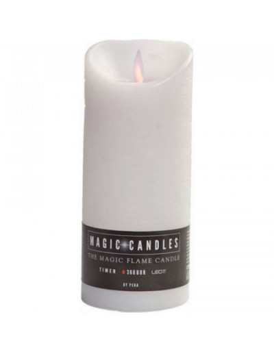 Magic Flame Candle H18 White