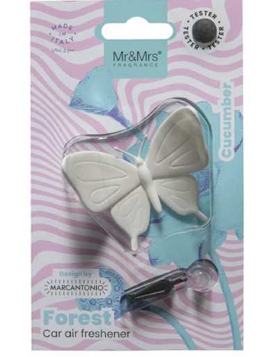 Forest Butterfly Cucumber White Car Fragrance