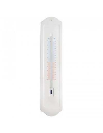 Wandthermometer in wit keramiek