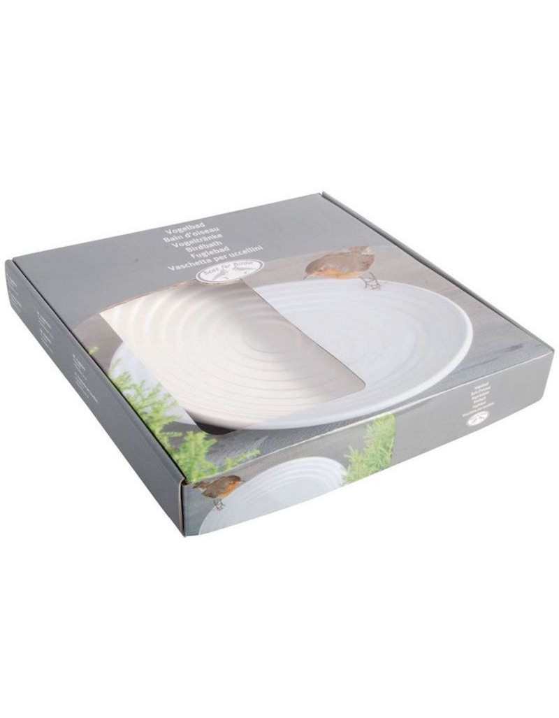 Bird Feeder in White Ceramic Bird Feeder in White Ceramic