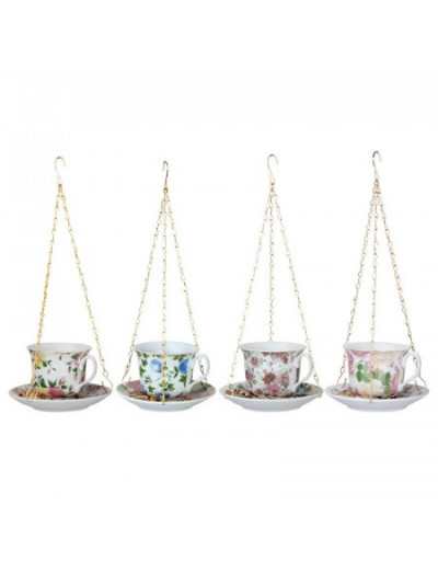 Tea Cup Bird Feeder