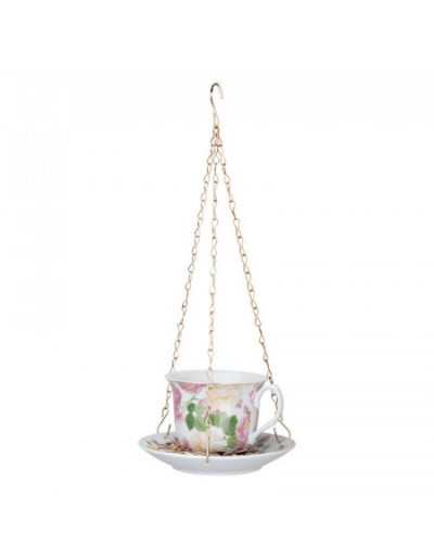 Tea Cup Bird Feeder