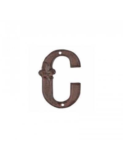 Letter C for house number