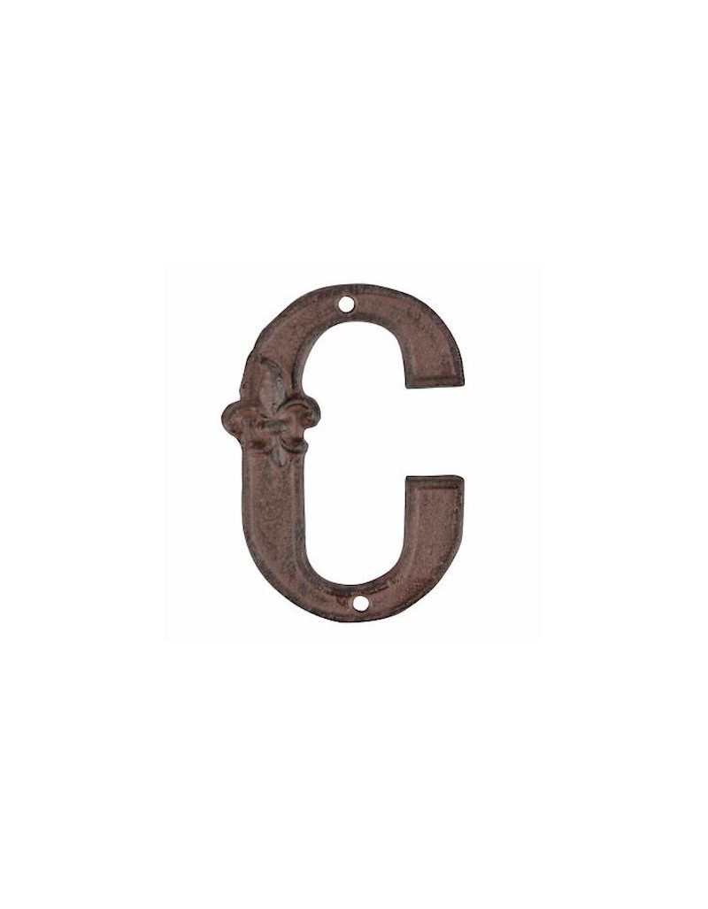 Letter C for house number