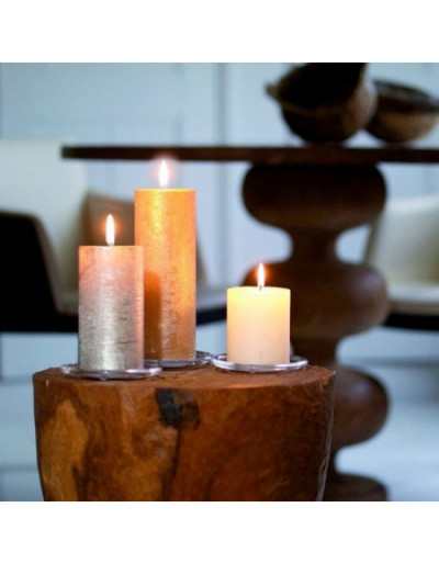 Rustic Metallic Candle Copper