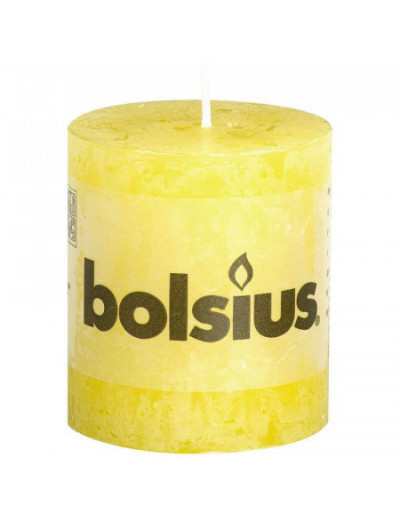 Rustic Sunshine Yellow Candle