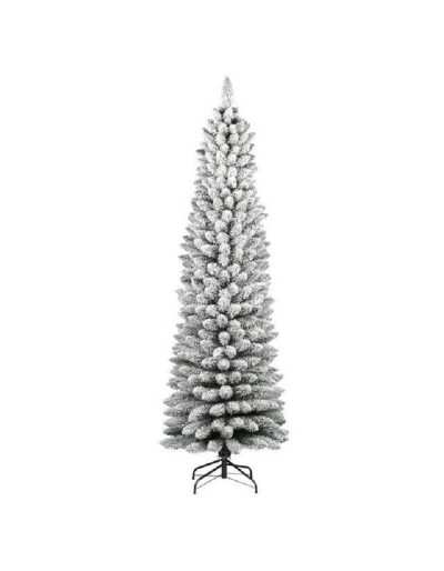 Sapin de Noël recouvert de neige Silvestre Slim