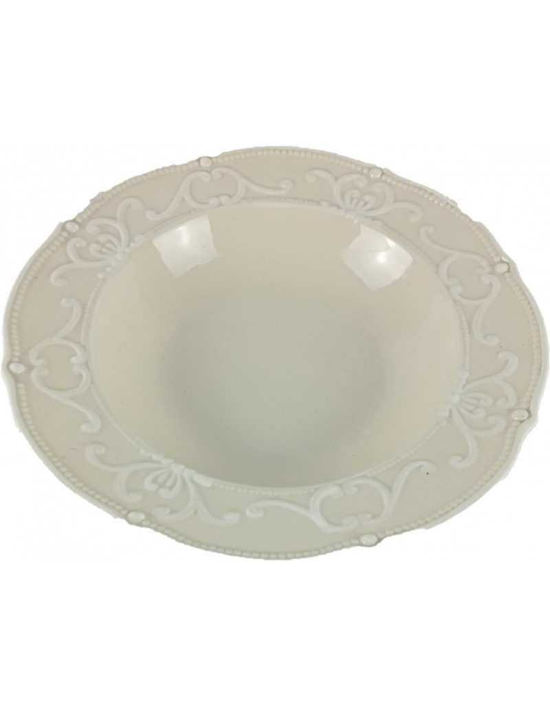 Round Deep Plate to Serve Cream