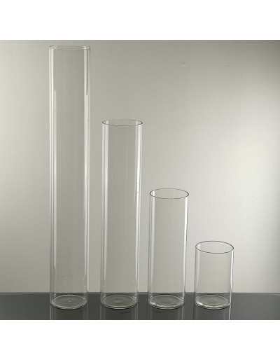 Vase cylindrique en verre...