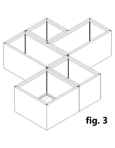 STOUT modular planter in...