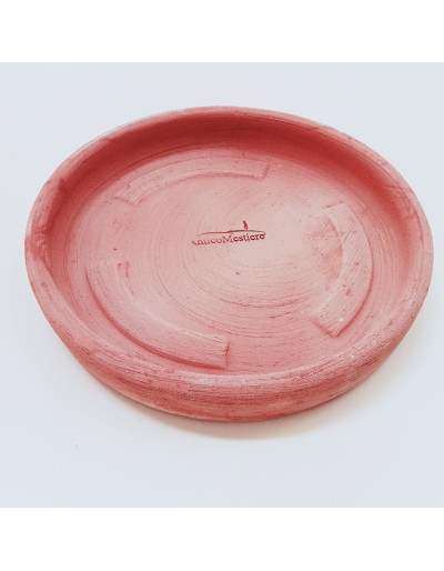 Rustic terracotta saucer 16cm