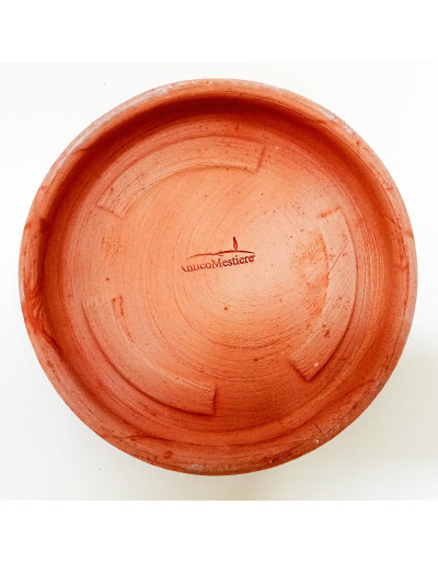 Sottovaso in terracotta rustico 16cm