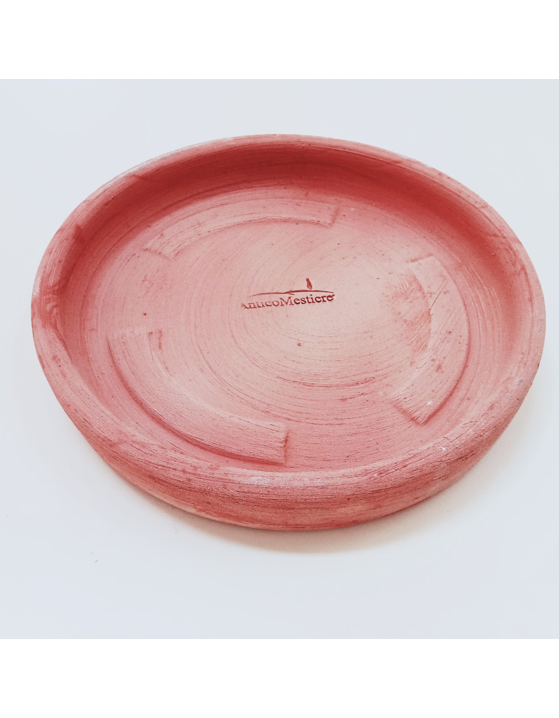 Rustic terracotta saucer 21cm