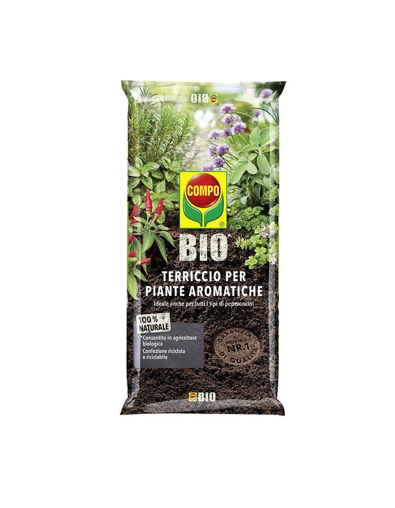 Terriccio biologico 20lt per aromatiche e peperoncini Terriccio biologico 20lt per aromatiche e peperoncini