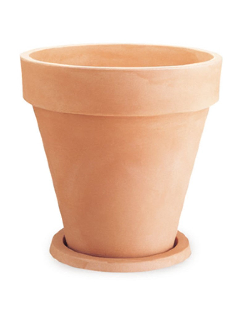 Vase rond lisse avec bordures TLB