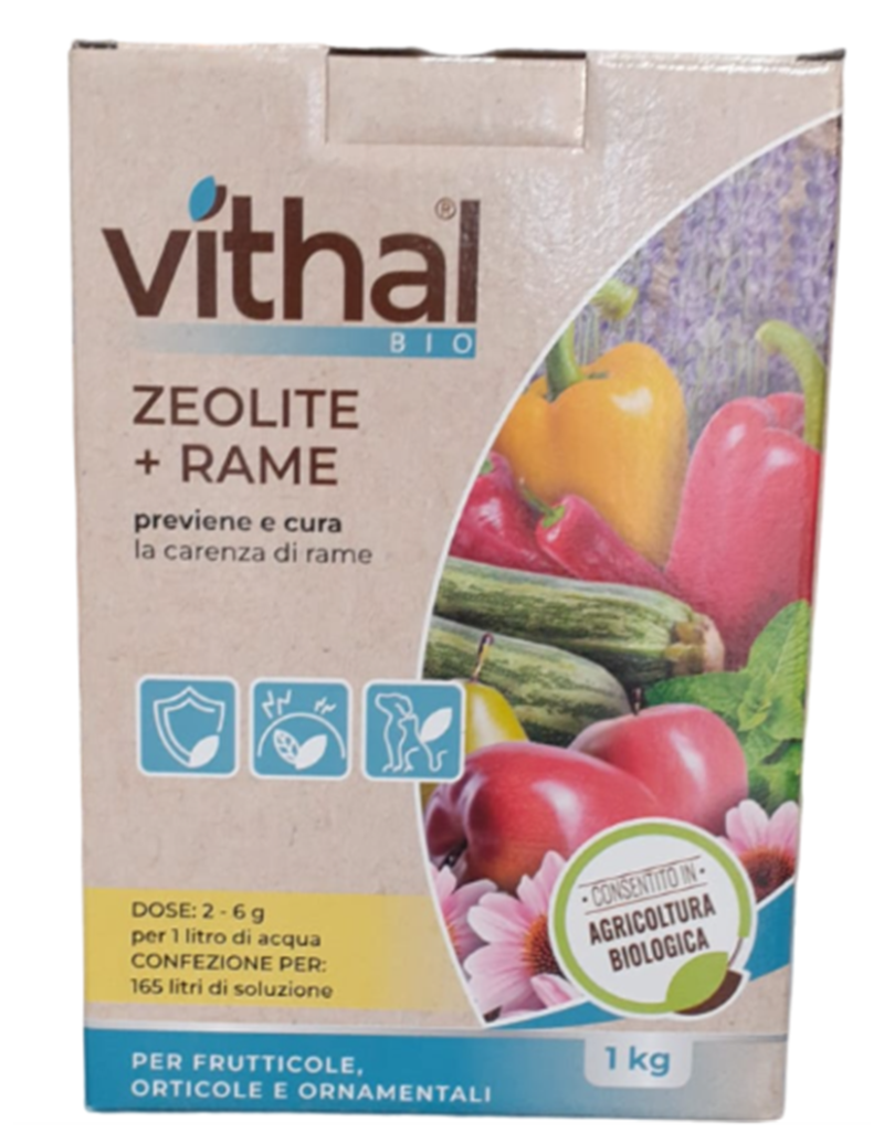 Zeolite e rame per frutticole e orticole 1kg Zeolite e rame per frutticole e orticole 1kg