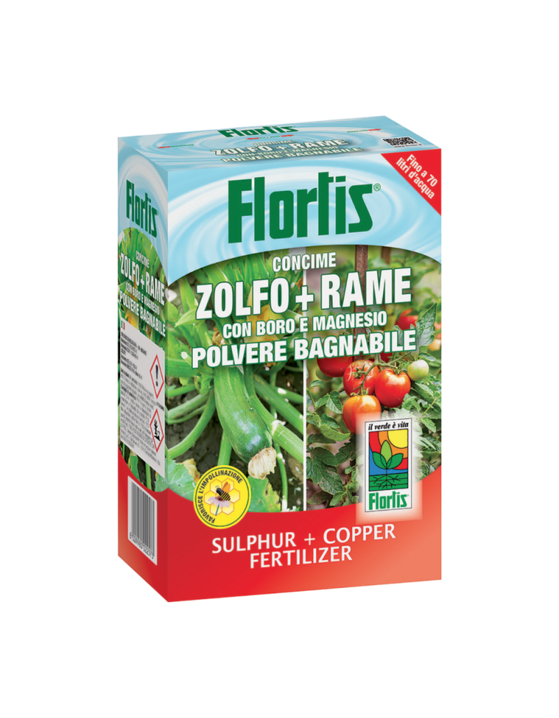 Zolfo e rame Concime in polvere 250g Zolfo e rame Concime in polvere 250g