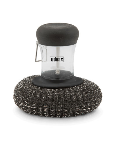 SCOURER FOR CLEANING THE PLATE