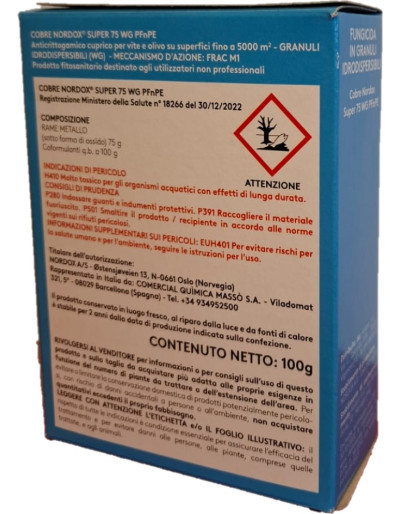 Fungicida Rameico In Granuli Idrodispersibili