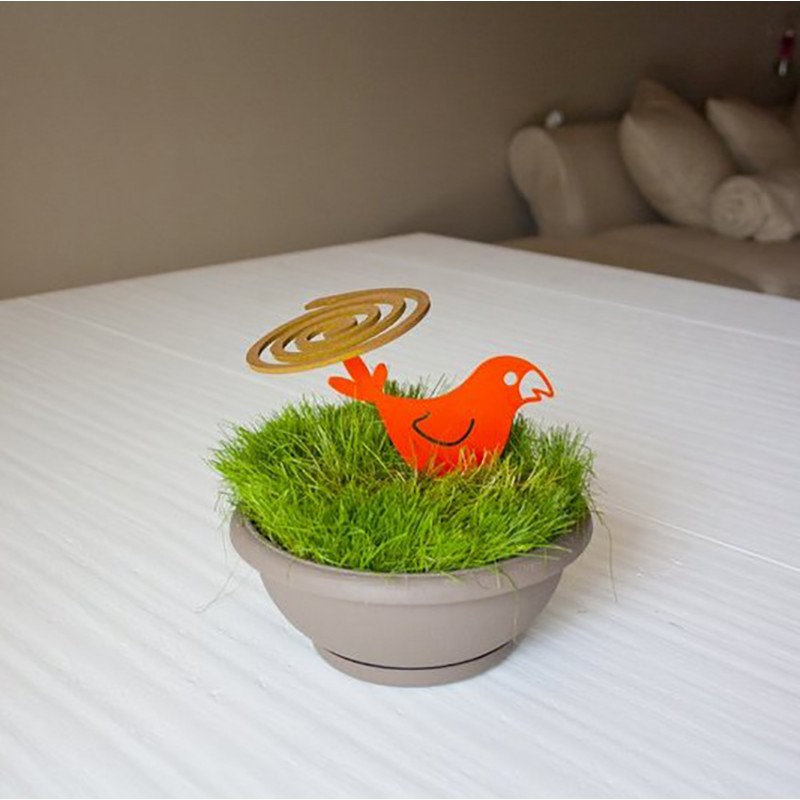 Mosquito coil holder parrot pot version Mosquito coil holder parrot pot version