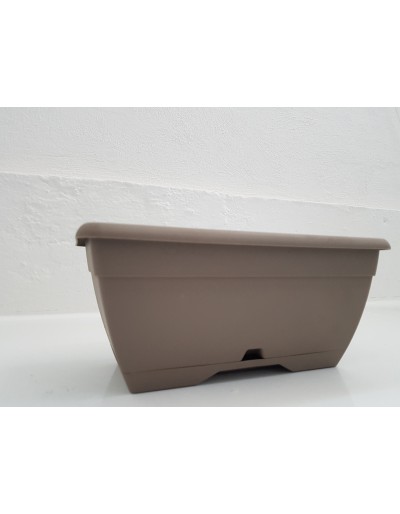 Flowerpot  OASI mini color taupe 25cm with saucer