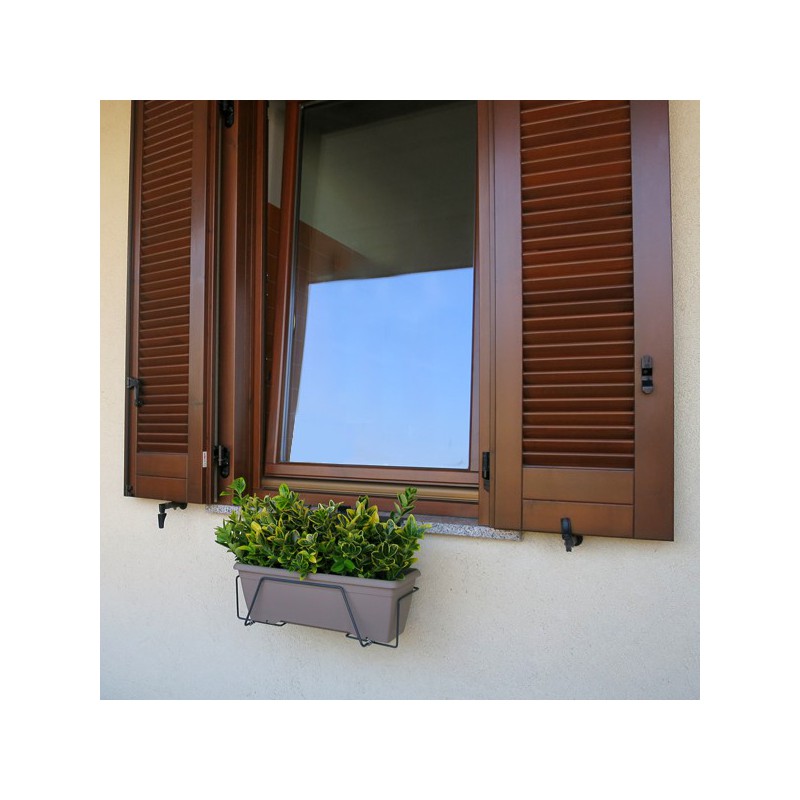 NYA SILVANO! Växtkruka för fönster 50 cm antracitfärg. 2019 version justerbar i två lägen, 50 cm Antarcite