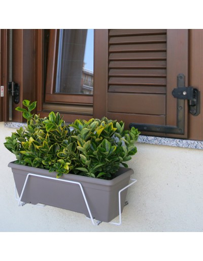 SILVANO the window flowerbox holder 50 cm (20 in) - no drill needed