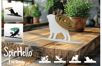 Revolutionize your garden with SpirHello® TABLETOP: Anti-mosquito spiral holder and incense holder with an innovative design! 